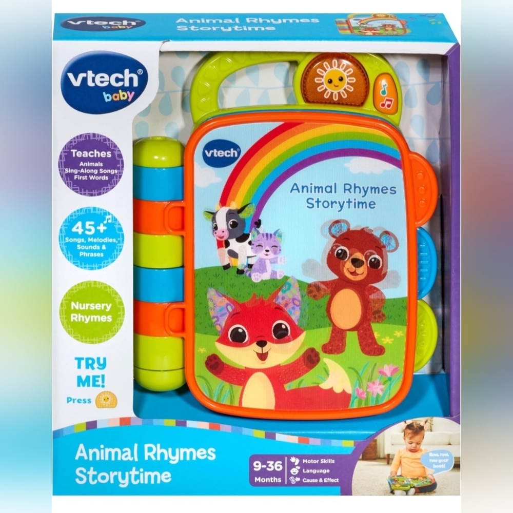 VTech Musical Nursery Rhyme Book - Blue and Green